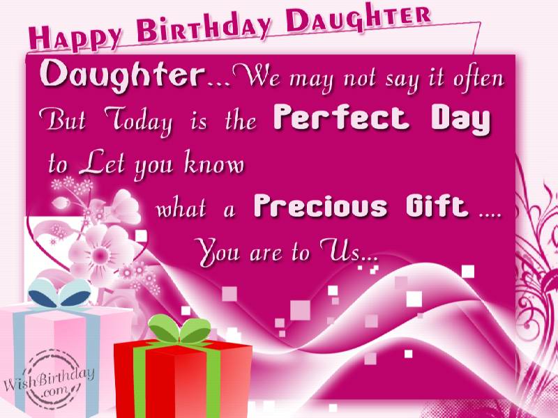Happy Birthday Special Daughter - WishBirthday.com