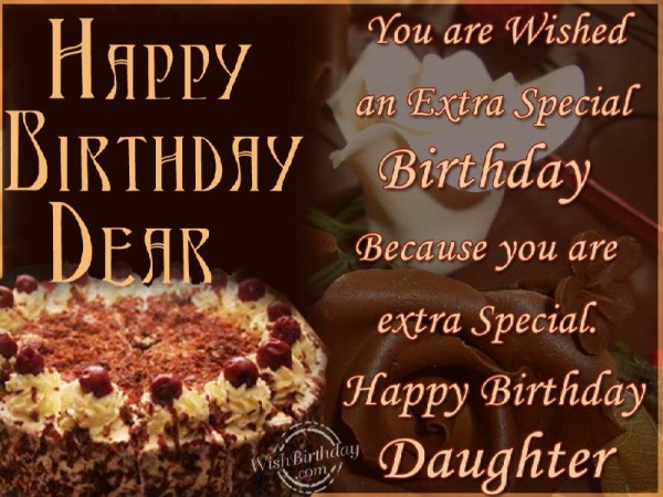 Happy Birthday To A Special Daughter
