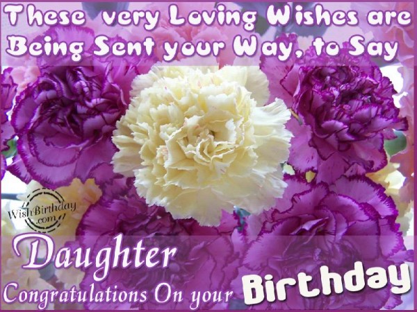 Loving Wishes To Daughter From Parents
