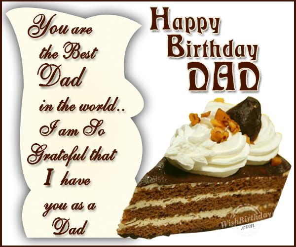 Happy Birthday World's Best Dad...