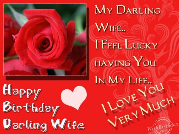 Happy Birthday My Darling Wife
