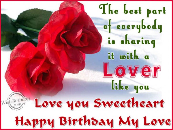 Wishing You A Happy Birthday Sweetheart