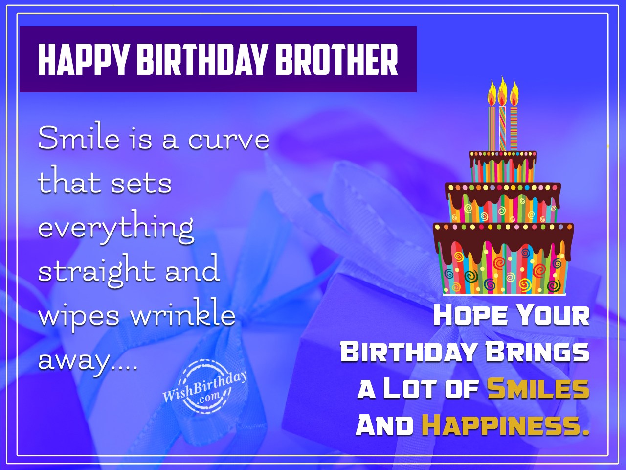 Birthday Wishes For Brother - Birthday Images, Pictures