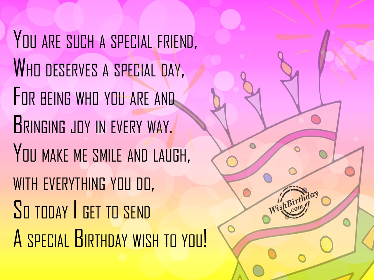 A Special Birthday Wish - WishBirthday.com