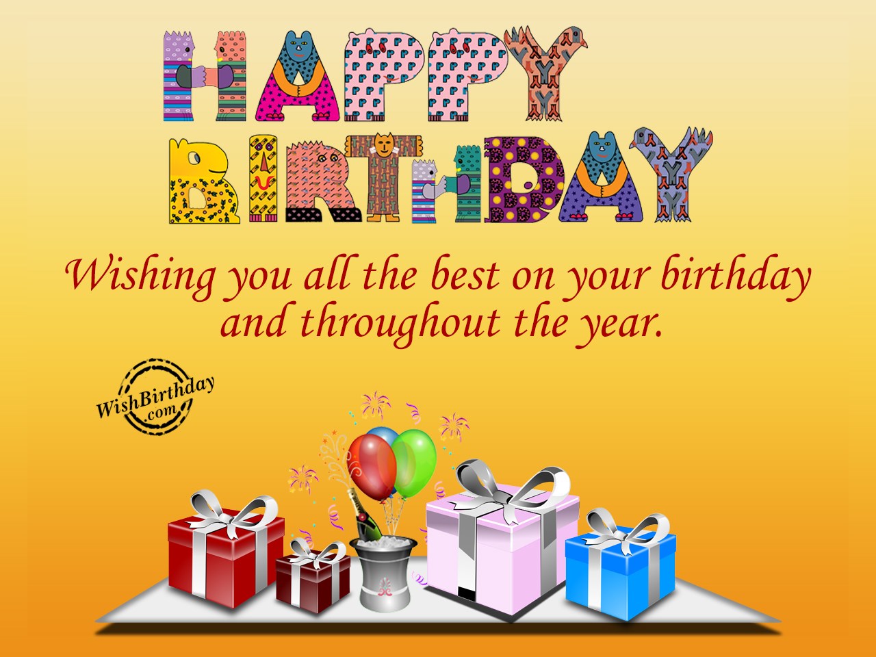 Wishing You All The Best On Your Birthday - WishBirthday.com