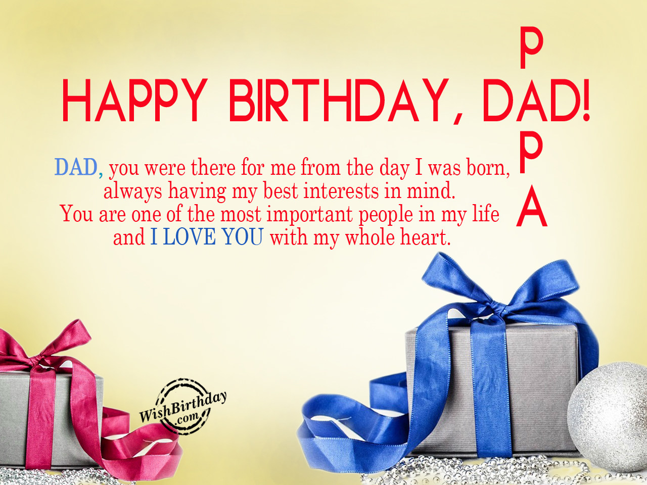 father birthday essay