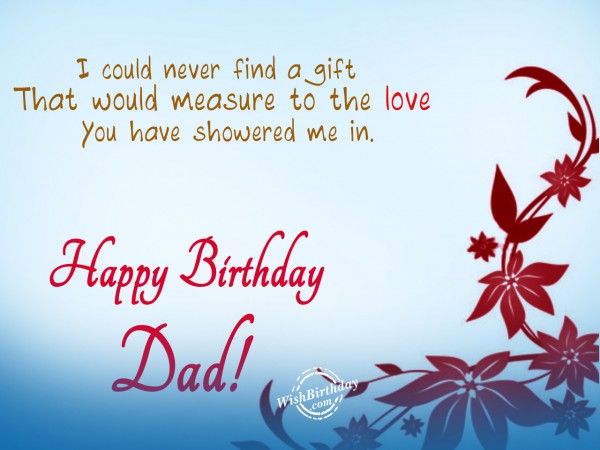 Happy Birthday Dad