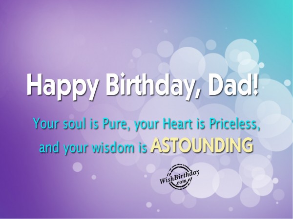 Many Many Happy Returns of the day, Dad