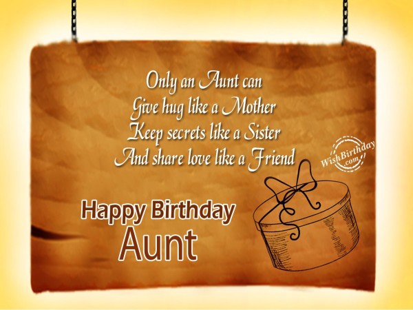 Only an aunt can give hug like a mother