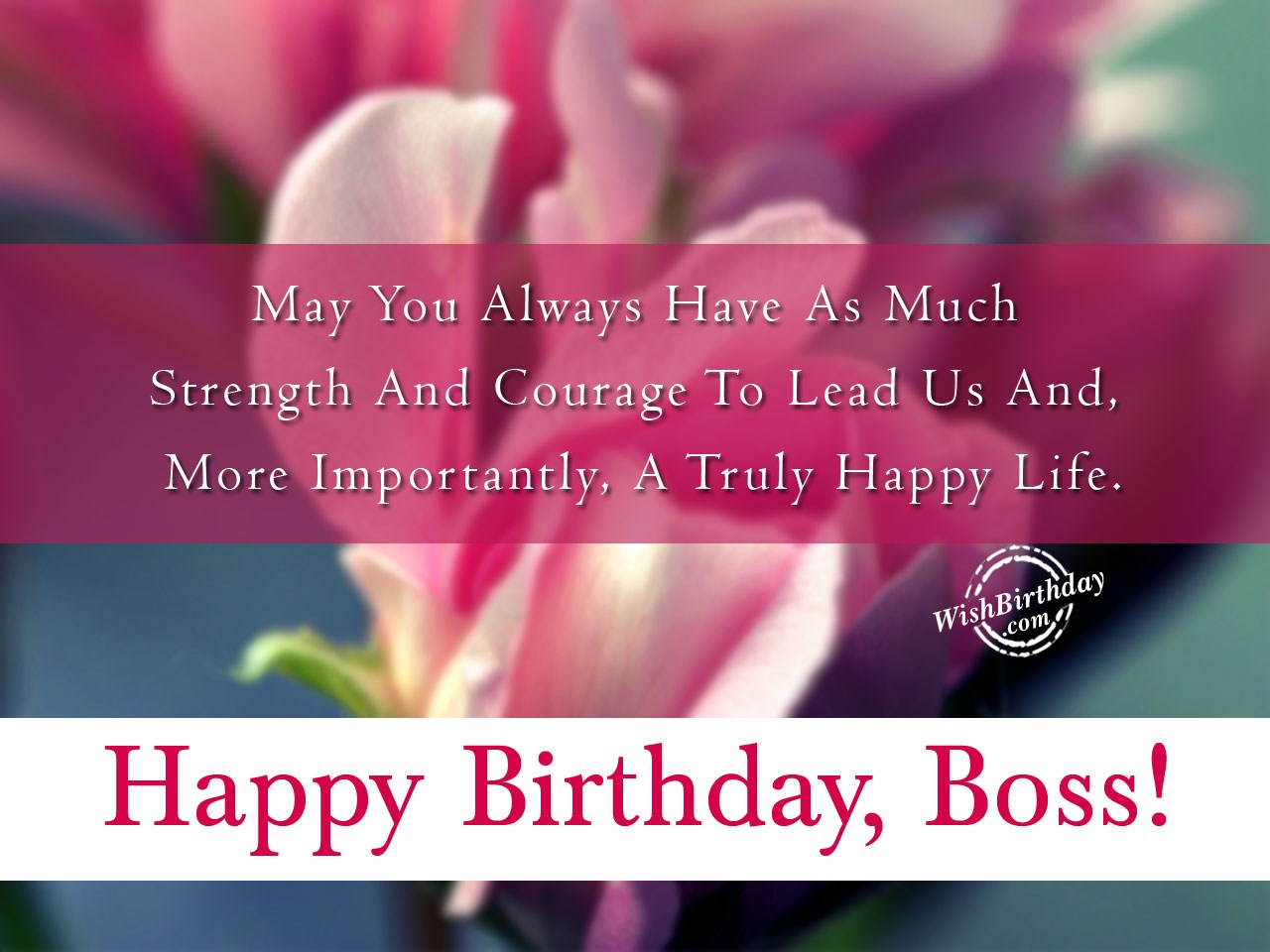 Birthday Wishes For Boss - Birthday Images, Pictures