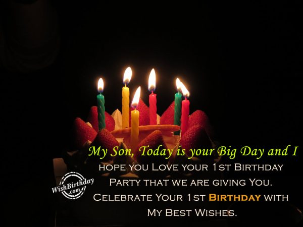 Celebrate Your First Birthday With My Best Wishes