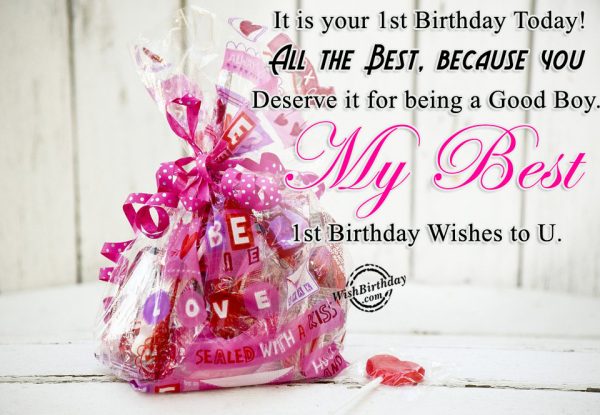 First Birthday  Wishes To U