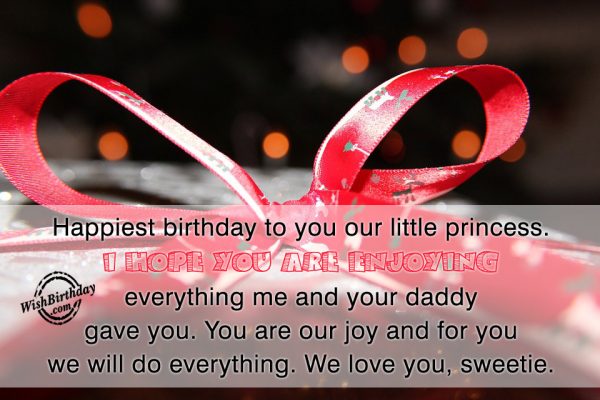 Happiest Birthday To You Our Little Princess