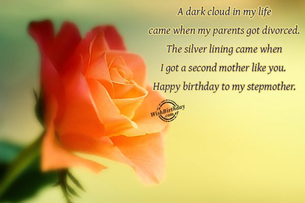 Happy Birthday To My Stepmother
