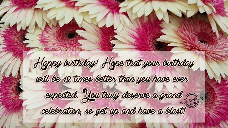 Birthday Wishes For Twelve Year Old - Birthday Images, Pictures