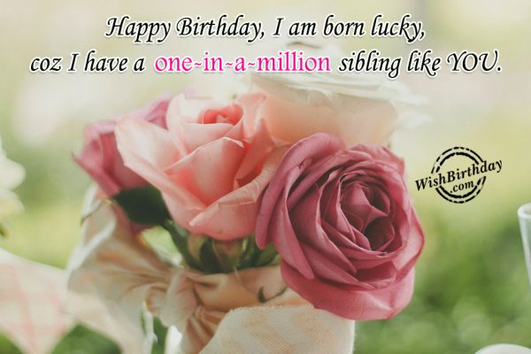 I Am Born Lucky - Happy Birthday-wb407