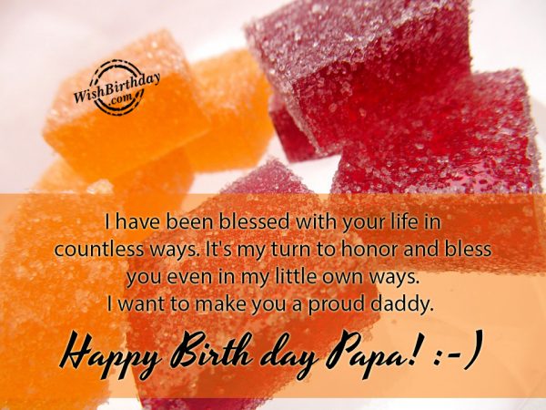 I Want To Make You A Proud Daddy - Happy Birthday
