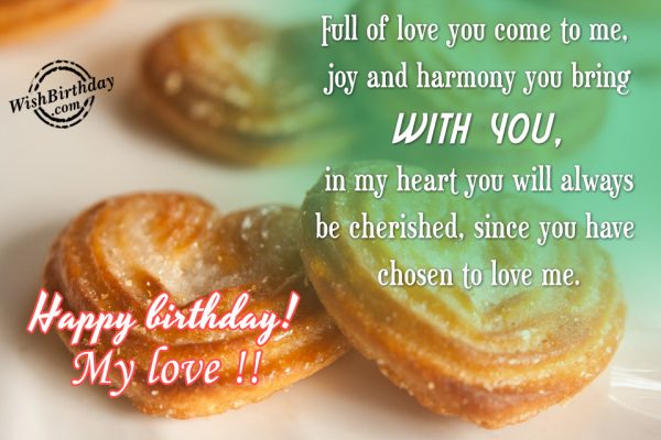 Joy And Harmony You Bring With You - Happy Birthday