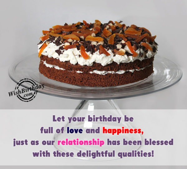 Let Your Birthday Be Full Of Love