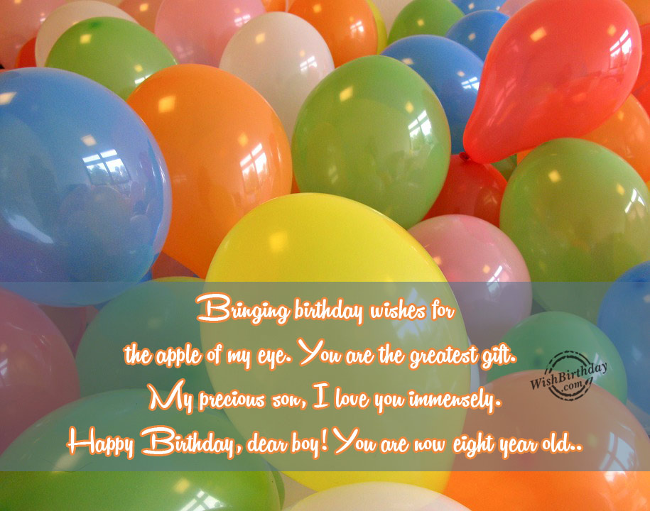 Birthday Wishes For Eight Year Old Birthday Wishes Happy Birthday