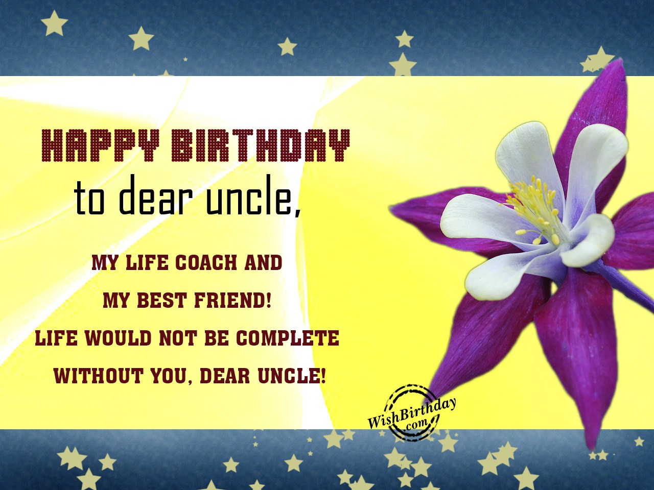 Happy birthday to my dear uncle - Birthday Wishes, Happy Birthday ...