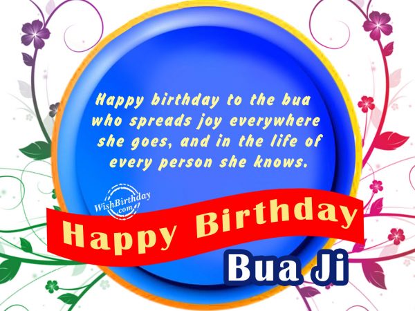 Happy Birthday Bua Ji