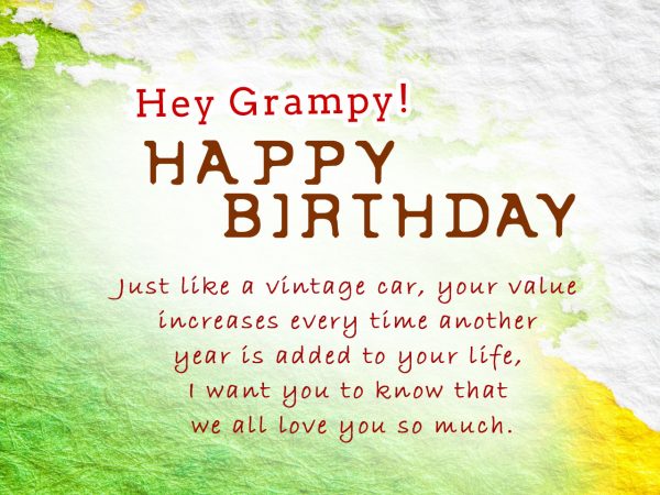 Hey grampy! Happy Birthday
