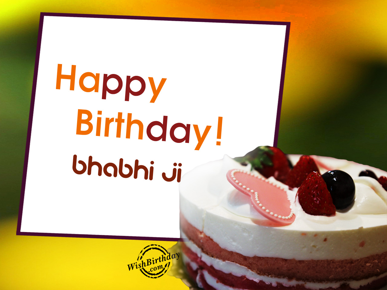 I am so glad you are my bhabhi, Happy Birthday - Birthday Wishes ...