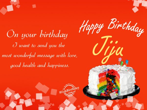 On your birthday,Happy Birthday Jiju