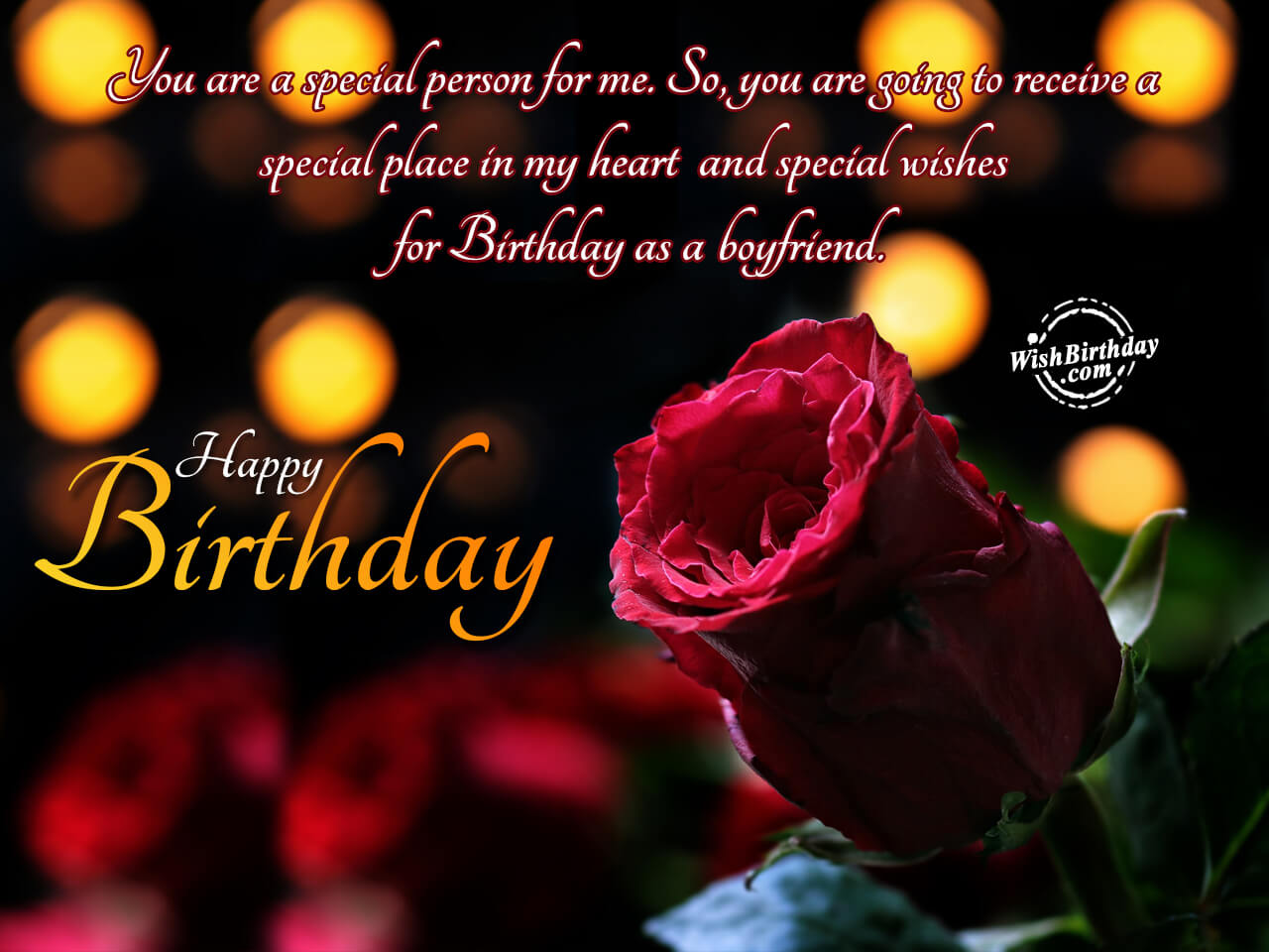 You are a special person for me, Happy Birthday - Birthday Wishes ...