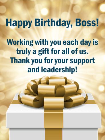 Happy Birthday Boss Greeting Photo