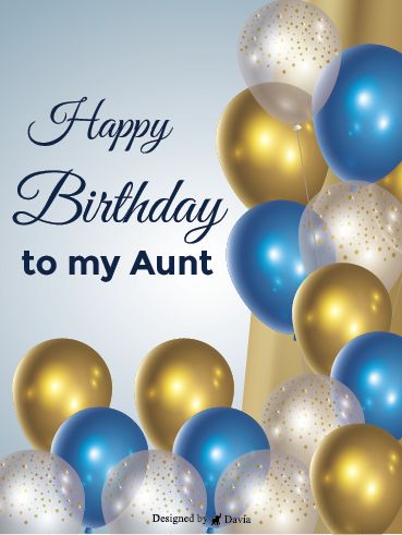 Happy Birthday To My Aunt