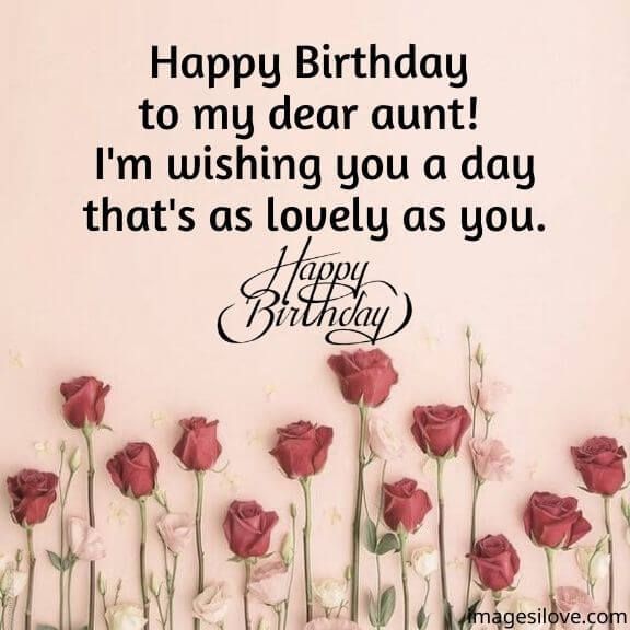 Happy Birthday To My Dear Aunt