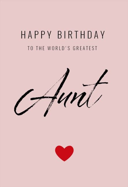Happy Birthday To The World Greatest Aunt